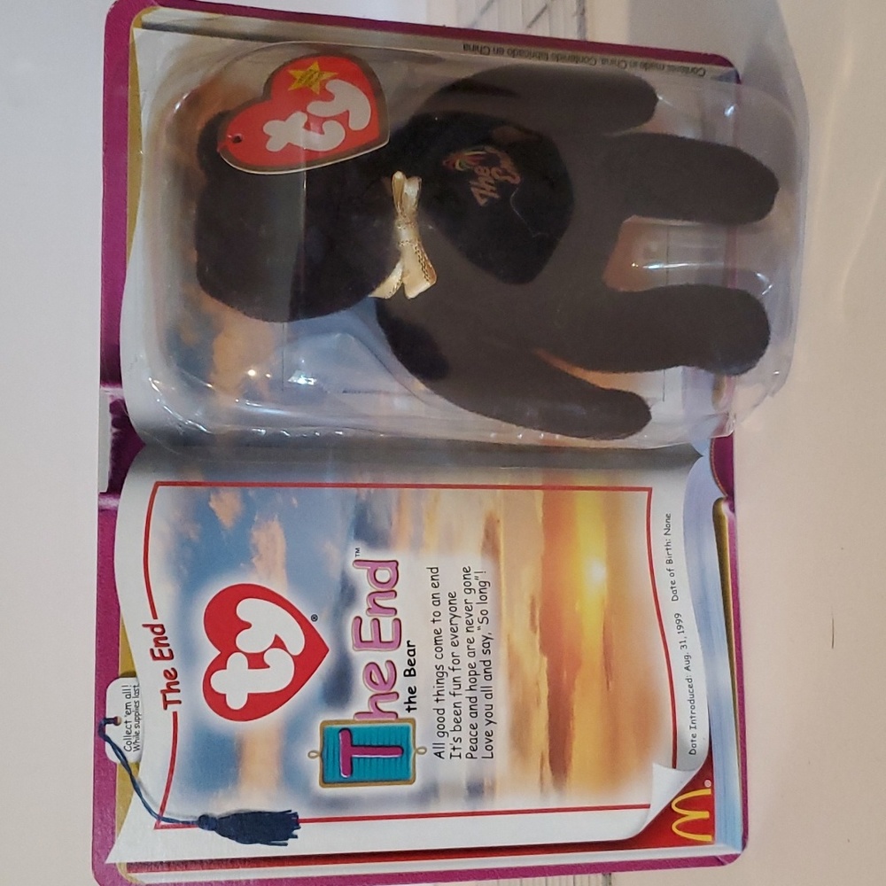 Ty The End Bear.  Boxed